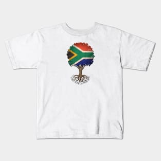 Tree of Life with South African Flag Kids T-Shirt